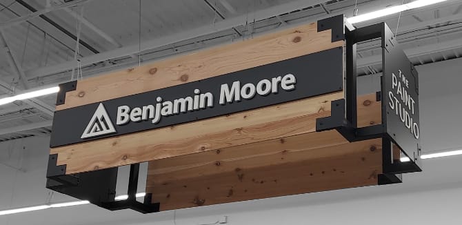 Benjamin Moore sign