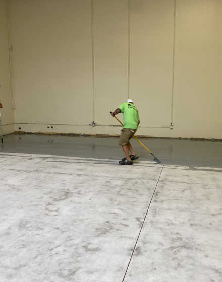 Warehouse walls and floor painting & office interior painting in Bloomingdale project photo 3